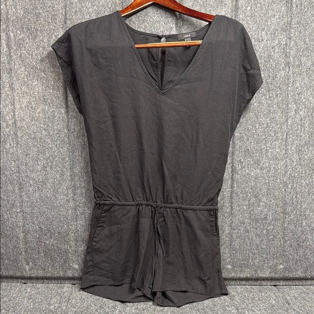 J. Crew Black Cap Sleeve Bodysuit Minimalist Style